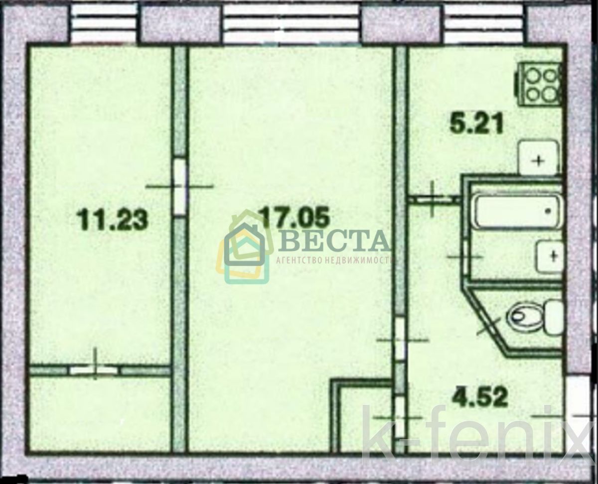 квартира 43 метров